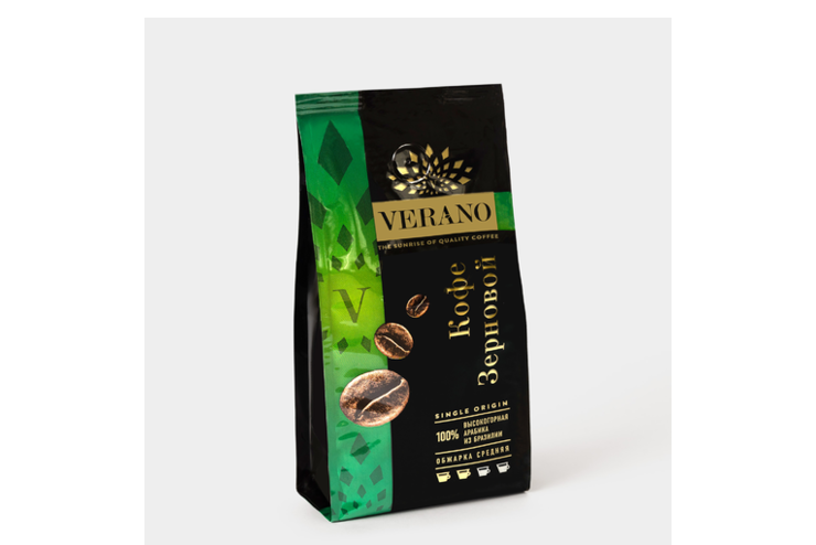 Кофе «Verano» в зернах, 250 г – купить по приятной цене с доставкой на ...