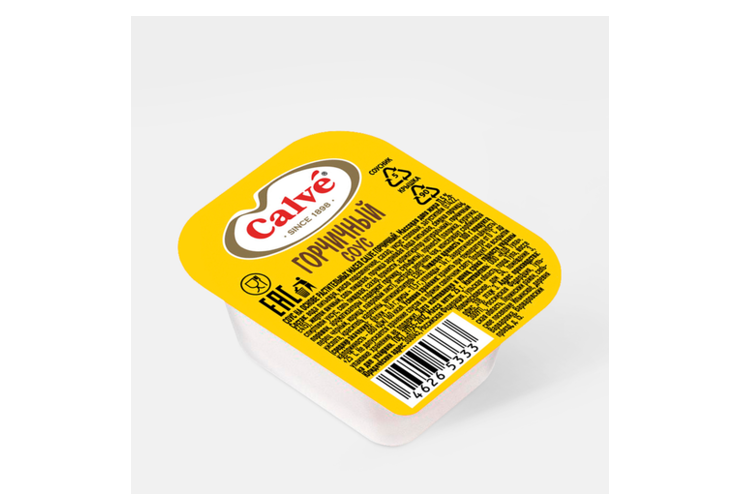 Соус «Calve» Горчичный, дип-пот, 25 г – купить по приятной цене с ...