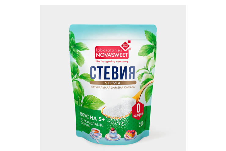 Подсластитель «Novasweet» стевия, 200 г – купить по приятной цене с ...