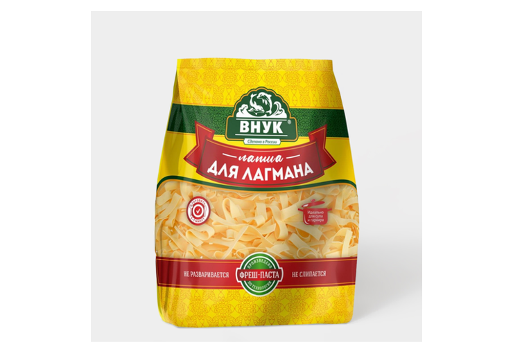 Лапша «Внук» для лагмана, 250 г – купить по приятной цене с доставкой ...