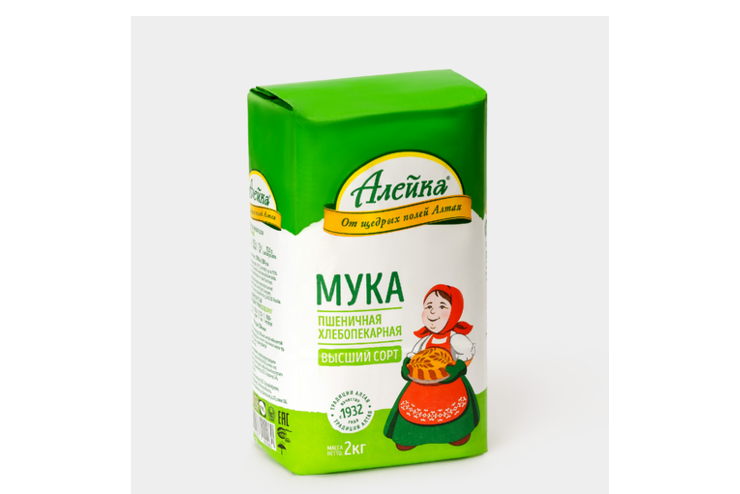 Мука «Алейка» пшеничная, 2 кг – купить по приятной цене с доставкой на ...