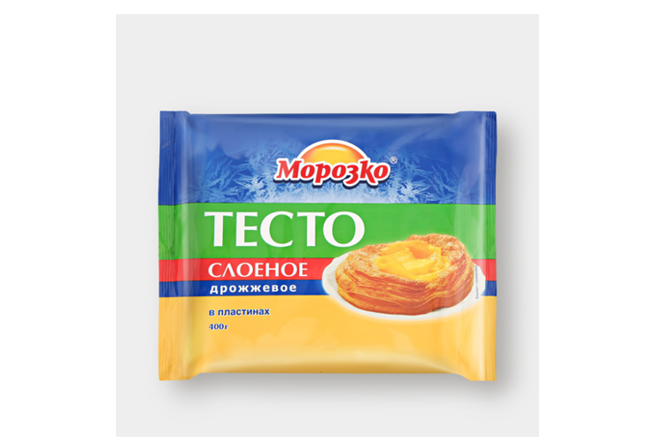 Тесто слоеное «Морозко» дрожжевое, 400 г – купить по приятной цене с ...