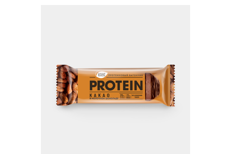 Батончик протеиновый «Smart Formula» Какао в молочном шоколаде, 40 г ...