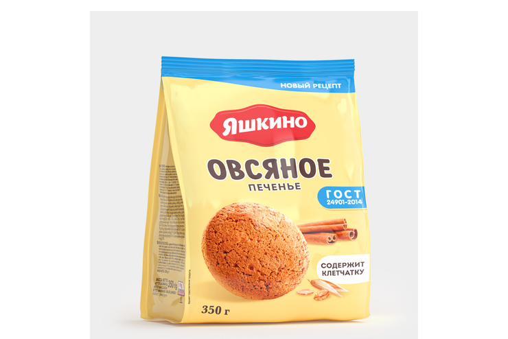 Печенье «Яшкино» овсяное, 350 г – купить по приятной цене с доставкой ...