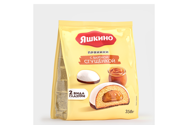 Пряники «Яшкино» с вареной сгущенкой, 350 г – купить по приятной цене с ...