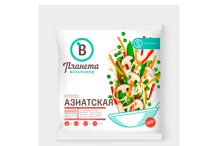 Смесь овощная «Планета витаминов» Азиатская, 400 г – купить по приятной ...
