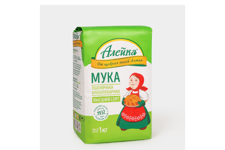 Мука «Алейка» пшеничная, 1 кг – купить по приятной цене с доставкой на ...