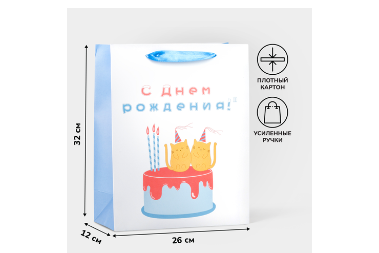 Пакет подарочный, большой – купить по приятной цене с доставкой на дом ...
