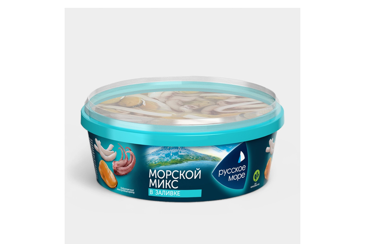 Коктейль из морепродуктов «Русское море» в заливке Морской микс, 300 г ...