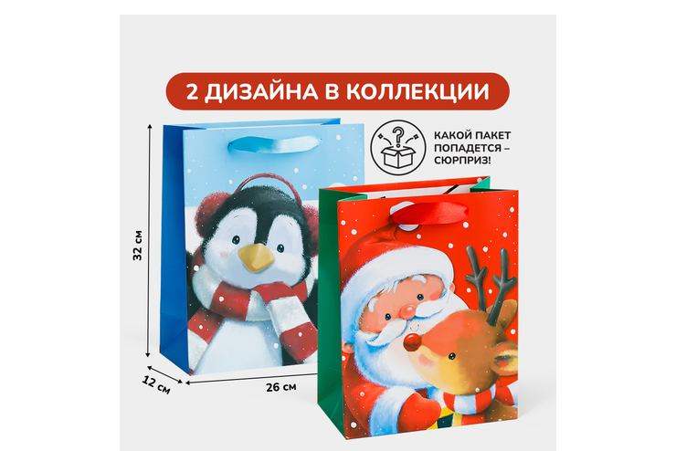 Пакет подарочный, большой – купить по приятной цене с доставкой на дом ...