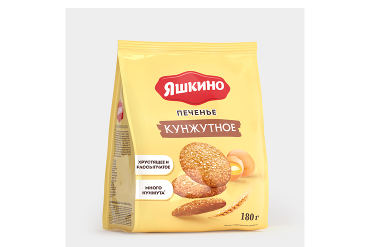 Печенье «Яшкино» «Кунжутное», 180 г – купить по приятной цене с ...