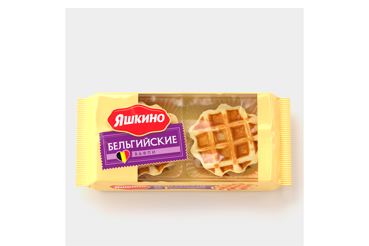 Вафли «Яшкино» Бельгийские, 200 г – купить по приятной цене с доставкой ...