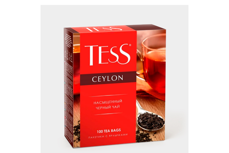 Чай черный «Тess» Ceylon, 100 пакетиков – купить по приятной цене с ...