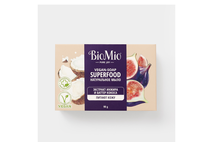 Мыло «Bio Mio» с экстрактом инжира и баттером кокоса, 90 г – купить по ...