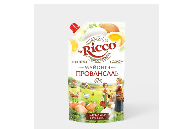Майонез «Mr. Ricco» Провансаль, 67%, 360 мл – купить по приятной цене с ...
