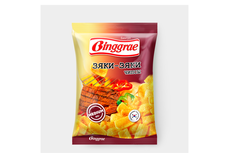Чипсы «Binggrae» Зяки-зяки, 80 г – купить по приятной цене с