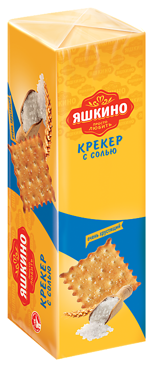 Крекер «Яшкино» с солью, 125 г – купить по приятной цене с доставкой на ...