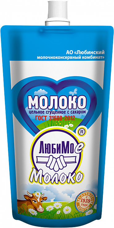 Молоко цельное сгущенное «Любимое» с сахаром, 280 г – купить по ...