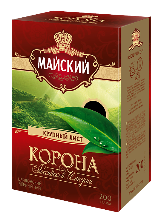 Чай черный «Майский» Корона Российской империи, 200 г – купить по ...