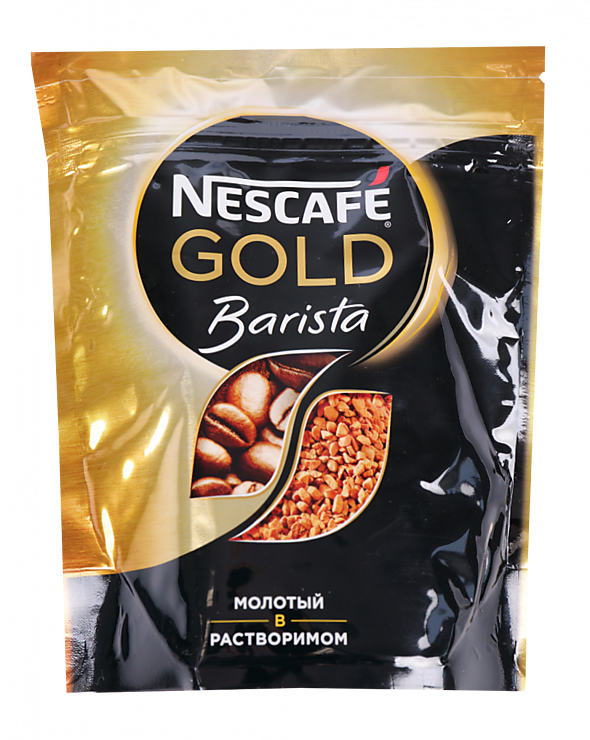 Нескафе бариста растворимый. Кофе Nescafe Gold Barista. Кофе Nescafe Gold Barista 75г. Nescafe Gold 75г. Кофе "Нескафе" Голд пакет 75г.