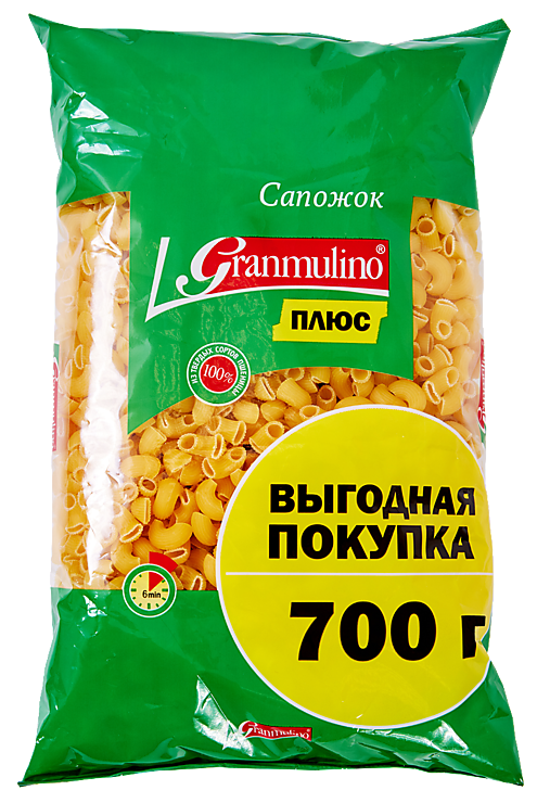 Макароны «Granmulino» Сапожок, 700 г – купить по приятной цене с ...