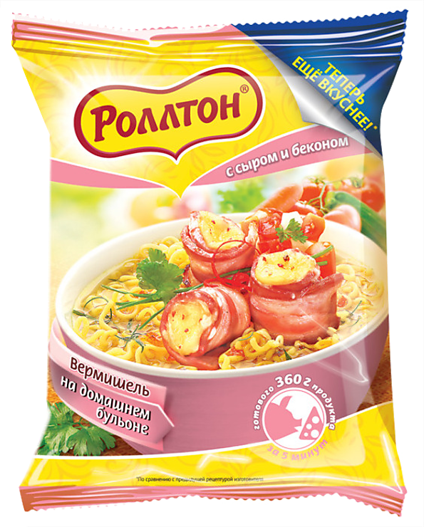 Вермишель «Роллтон» с сыром и беконом, 60 г – купить по приятной цене с ...