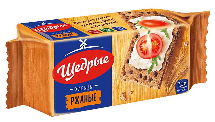 Хлебцы «Щедрые» ржаные, 100 г – купить по приятной цене с доставкой на ...