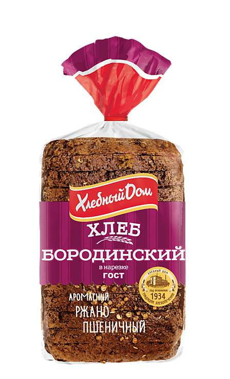 Хлеб «Хлебный дом» Бородинский в нарезке, 400 г – купить по приятной ...
