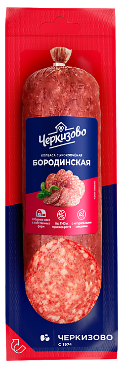 Колбаса «Черкизово» Бородинская сырокопченая, 300 г – купить по ...