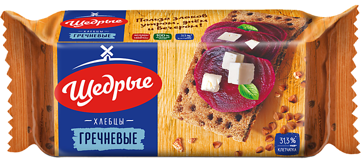 Хлебцы «Щедрые» Гречневые, 100 г – купить по приятной цене с доставкой ...