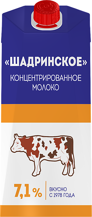 Молоко концентрированное 7.1% «Шадринское» стерилизованное, 300 г ...