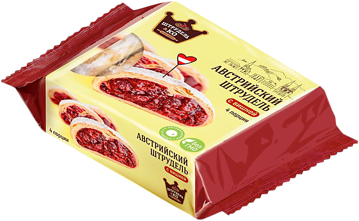 Австрийский штрудель «Штрудель и Ко» с вишней, 280 г – купить по ...