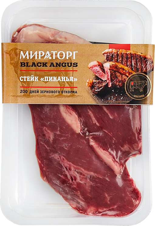 Стейк «Мираторг» «Пиканья» из говядины, 325 г – купить по приятной цене ...