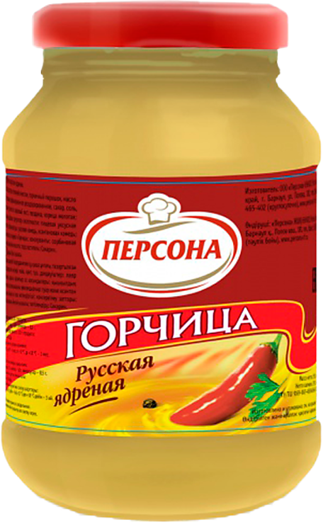 Горчица «Персона» Русская ядреная, 250 г – купить по приятной цене с ...