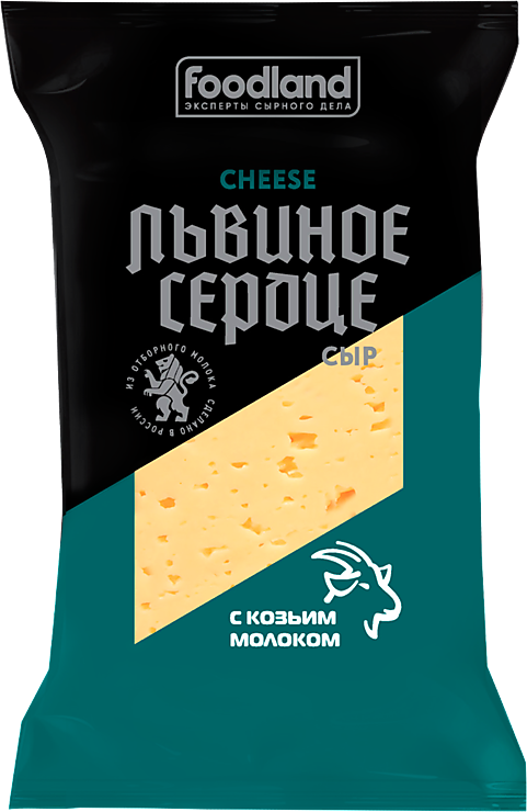 Сыр 45% «Львиное сердце» с козьим молоком, 200 г – купить по приятной ...