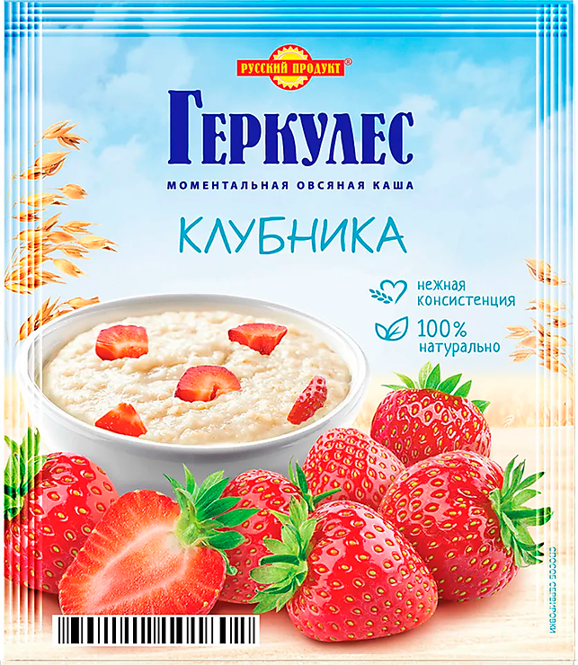 Овсянка с клубникой