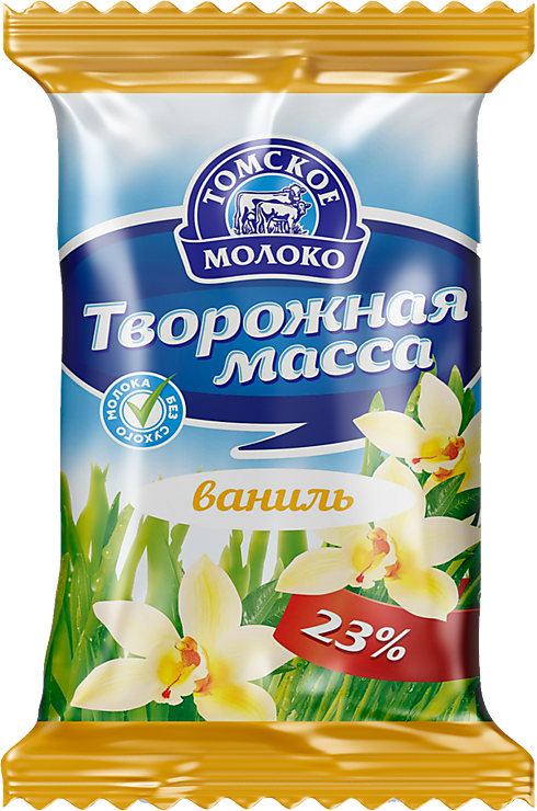 Творожная масса 23% «Томское молоко» ванильная, 170 г – купить по ...
