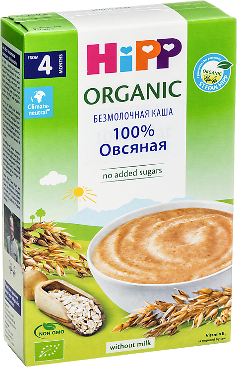 Каша «Hipp Organic» 100% Овсянка, 200 г – купить по приятной цене с ...