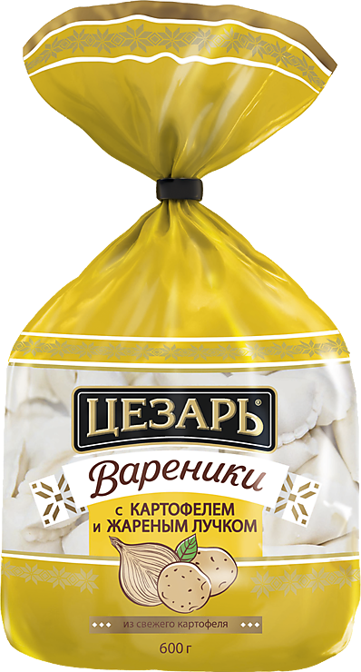 Вареники «Цезарь» с картофелем и жареным лучком, 600 г – купить по ...