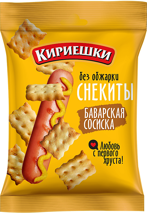 Снекиты «Кириешки» «Баварская сосиска», 60 г – купить по приятной цене ...