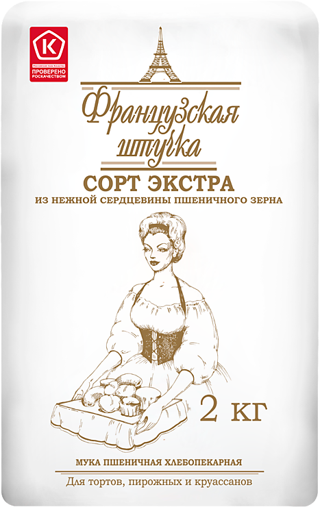 Мука пшеничная «Французская штучка» сорт экстра, 2 кг – купить по ...