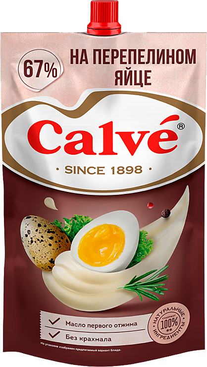 Майонез «Calve» На перепелином яйце, 400 г – купить по приятной цене с ...