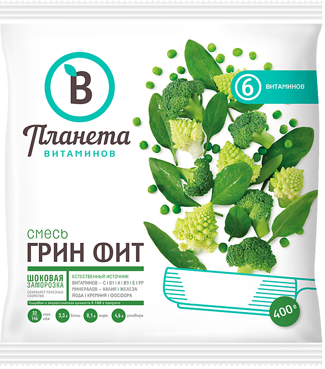 Овощная смесь «Планета витаминов» Грин Фит, 400 г – купить по приятной ...