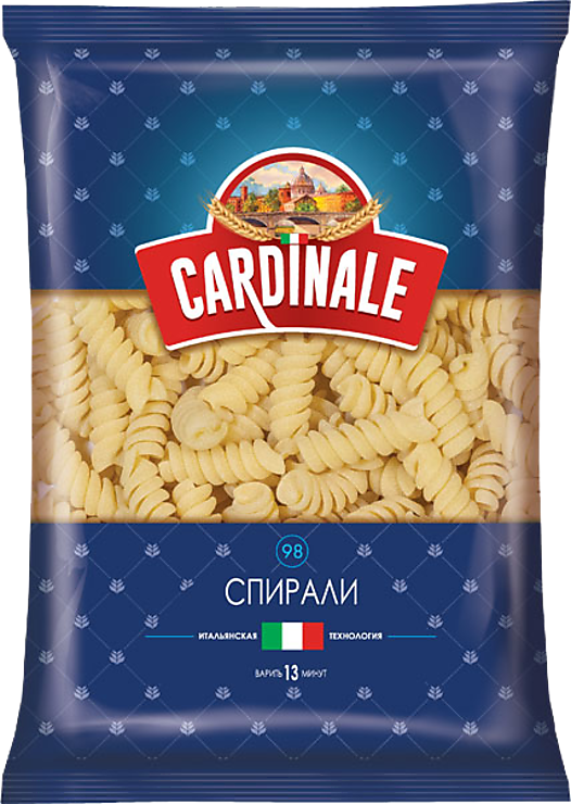 Макаронные изделия «Cardinale» Спирали, 400 г – купить по приятной цене ...