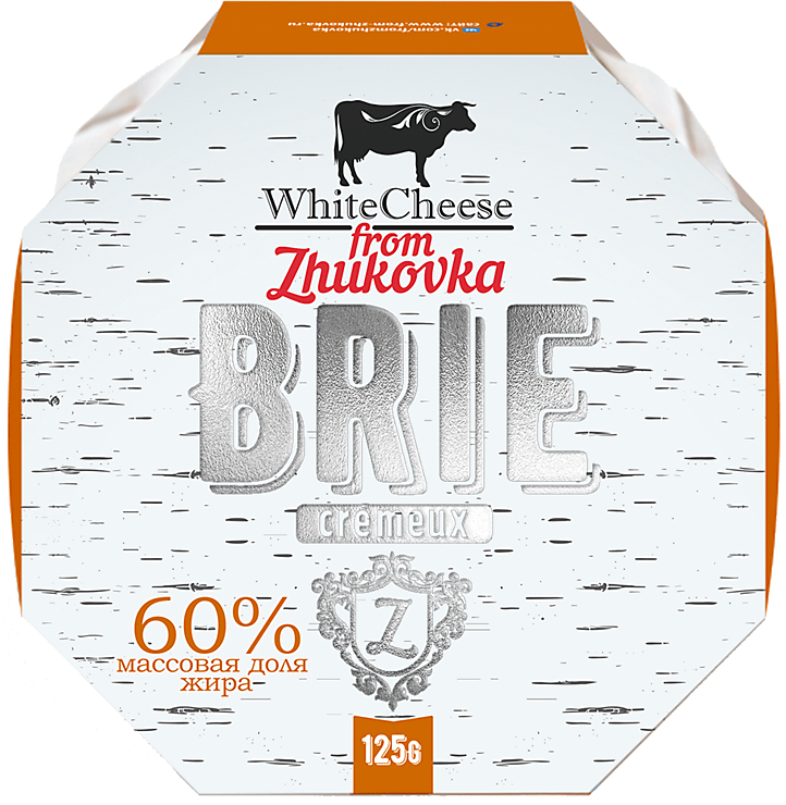 Сыр 60% «White Cheese From Zhukovka» Бри с плесенью, 125 г – купить по ...