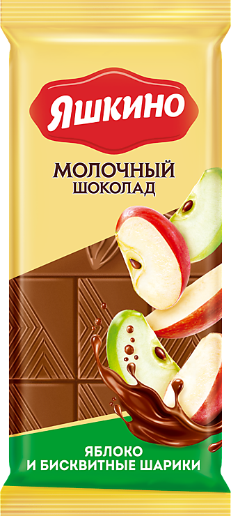 Шоколад молочный «Яшкино» с яблоком, 90 г – купить по приятной цене с ...