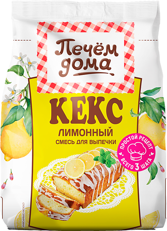 Смесь для выпечки «Печем дома» Кекс лимонный, 300 г – купить по ...