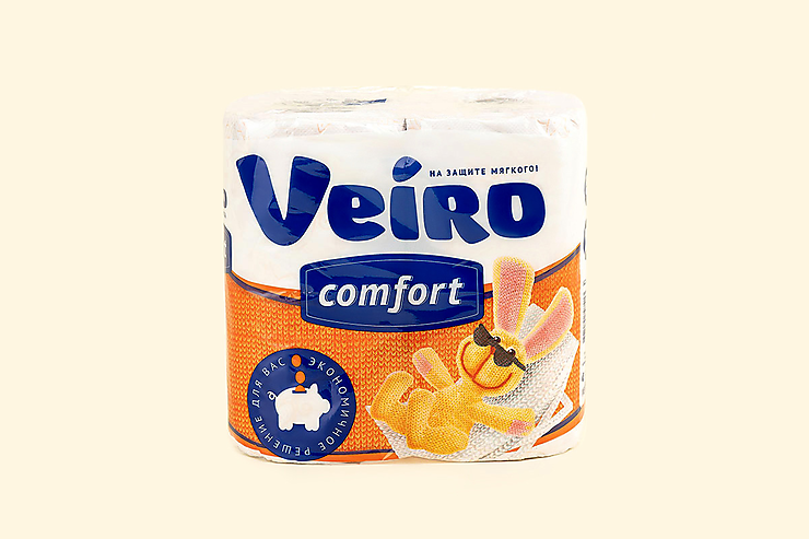 Туалетнаябумагадвухслойная«Veiro»COMFORT