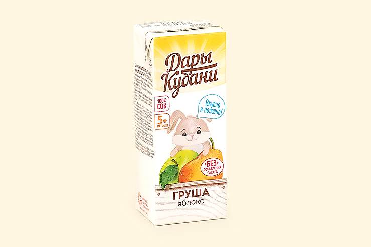Сок «Дары Кубани» груша-яблоко, 200 мл – купить по приятной цене с ...