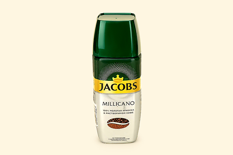 Кофе «Jacobs» Millicano, молотый в растворимом, 90 г – купить по ...